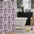 thumbnail image 3 of Manfei Hippie Damask Shower Curtain 72Wx72L,Exotic Style Bathroom Curtain, 3 of 6