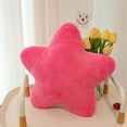 thumbnail image 3 of Hvmvliv 16x16in Plush Star Pillow Five Pointed Star Pillow Stuffed Pillow Toy Soft Cozy Velvet Star Shaped Pillow Cute Pillow Toy for Kids Wine, 3 of 3