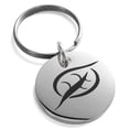 thumbnail image 1 of Stainless Steel Elemental Earth Nation Engraved Small Medallion Circle Charm Keychain Keyring, 1 of 1