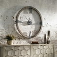 thumbnail image 3 of Uttermost 06454 Marcelo 40" Round Modern Farmhouse Analog Fir Framed Wall Clock - Grey, 3 of 7