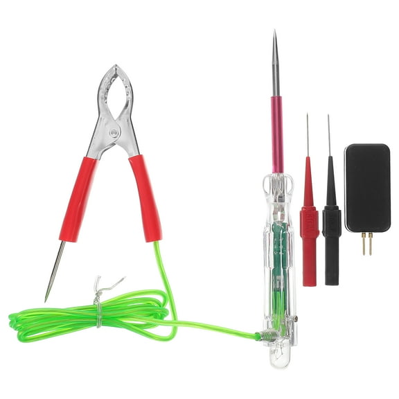 Car Battery Tester Vehicle Circuit Tester Probe Automotive Test Light Circuit Tester Metal Plastic Abs 57.00X1.50X1.50CM