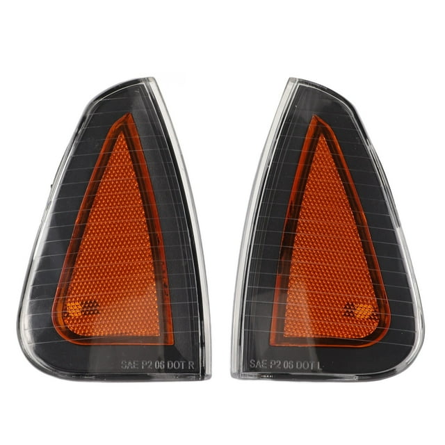 2 uds cubierta de luz de señal de giro delantera 4806218AD reemplazo de cubierta de lámpara de marcador lateral para Dodge Charger LX SRT8 2006-2010 amarillo