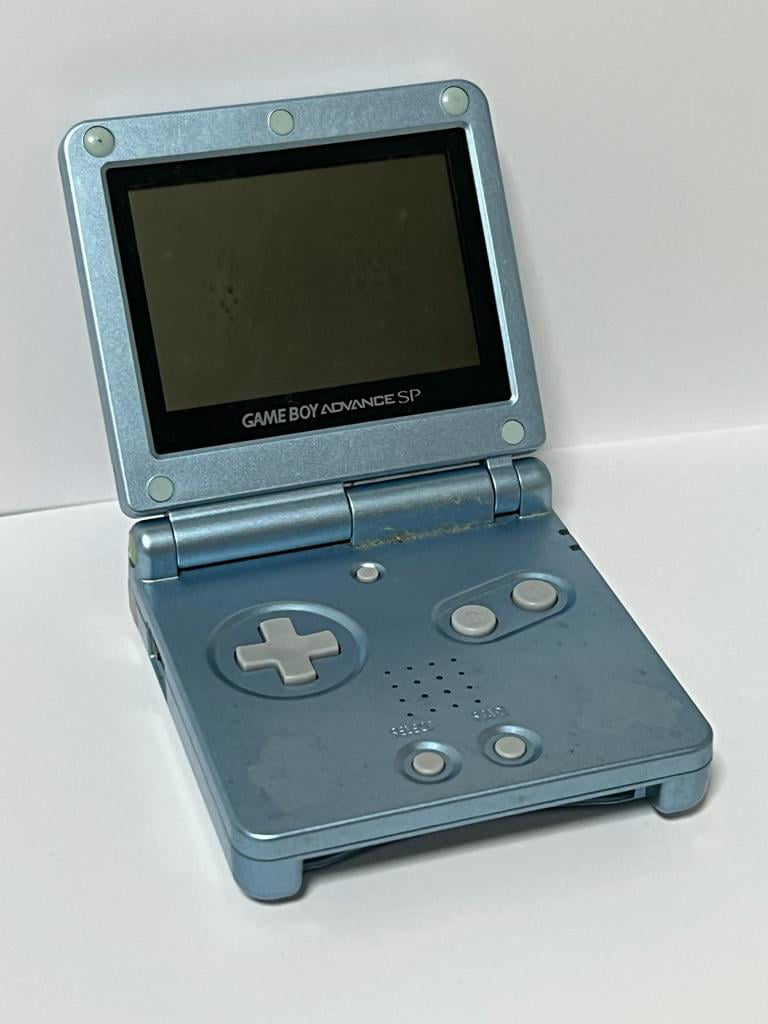 GameBoy Advance Nintendo GBA SP Japan Console Handheld AGS001 PEARL BLUE.