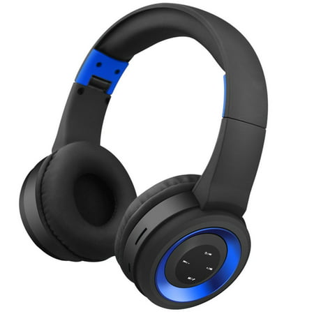 Noise Cancelling Bluetooth Headphones Wireless Over Ear Headphones Folding ​Adjustable Headsets Rechargeable With (Best Over Ear Headset With Mic)