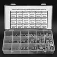 thumbnail image 1 of Kit d'Insertions Filetées en Fil d'Acier Inoxydable 140 Pcs, Tailles M3-M12 avec Options 1.5D/2D/3D, Solution de Réparation de Filetage Métrique pour Trous Endommagés, Inserts Résistants à Haute Résistance, Étui de Rangement Portable, 1 of 6