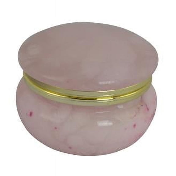 Three Star Import & Export AB190 2.5 in. Pink Alabaster Trinket Box