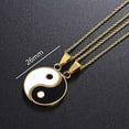 thumbnail image 4 of Vorkoi Yin and Yang Pendant Friendship Necklaces with Yinyang Bff Couples Pendant, Stainless Steel, 4 of 4