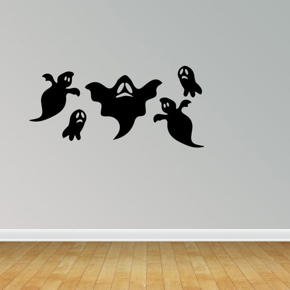 Halloween Scene Ghost Halloween Decal Halloween Sticker Halloween Window Decal Ghost Decal Halloween Decoration PC658-L