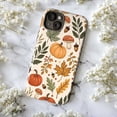 thumbnail image 5 of Autumn Harvest Phone Case, Watercolor Leaves and Pumpkins, Cute Fall Art Protective Case for iPhone 17 16 15 14 13 12 11, 5 of 6