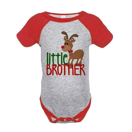 

Custom Party Shop Baby s Little Brother Christmas Onepiece Red
