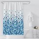 thumbnail image 5 of Cortina de baño impermeable con flores azules, cortina de baño lavable, cortina de ducha, textil con 12 anillas de cortina de ducha para baño, 5 of 5