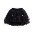 thumbnail image 6 of SDNall Toddler Girls Skirt Cute Party Dance Costume Splice Solid Color Net Yarn Crimping Pearl Sequins Tulle Skirt Age:3Years, 6 of 9
