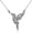 A-Hummingbird, variant on Raven Necklace Sterling Silver Viking Celtic Crow Raven Pendant Crescent Moon Pentagram Amulet Wiccan Jewelry Gifts for Women Men