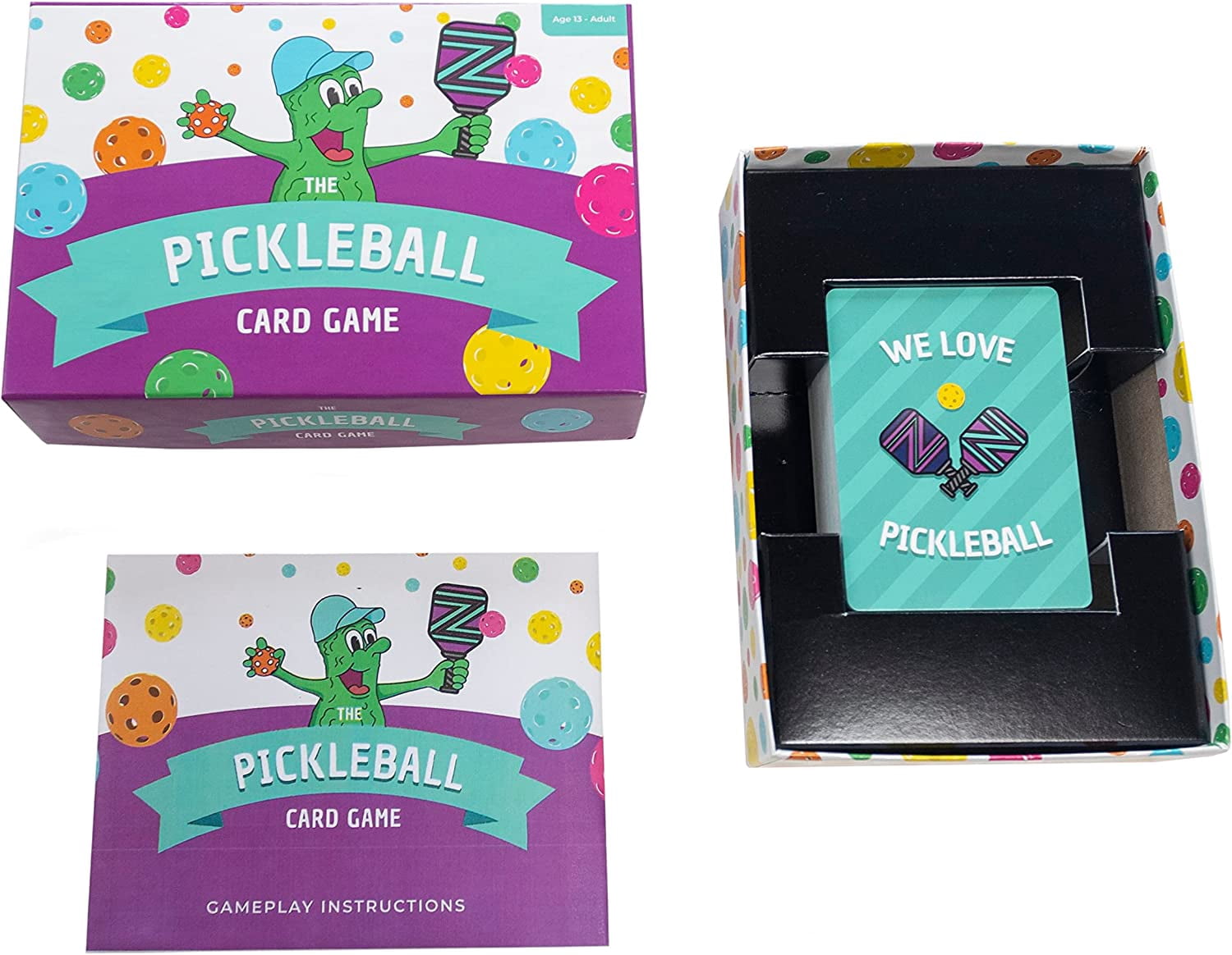 PCG Pickleball Playing Cards Game, Strategy, Luck, and Fun for Adults, 2 or 4 Players