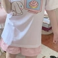 thumbnail image 4 of Sanrio Harajuku Short Sleeve White T-shirt Summer New Japanese Cinnamoroll Cute Soft Girl Sweet Kawaii Clothes Student Loose Top, 4 of 14