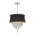 thumbnail image 2 of 8 Light Drum Shade Chandelier with Chrome finish, 2 of 6
