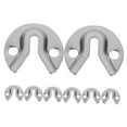 thumbnail image 6 of 8 Pcs Frame Hanging Kit Wire for KEYHOLE PICTURE HANGERS Hooks Silver, 6 of 8