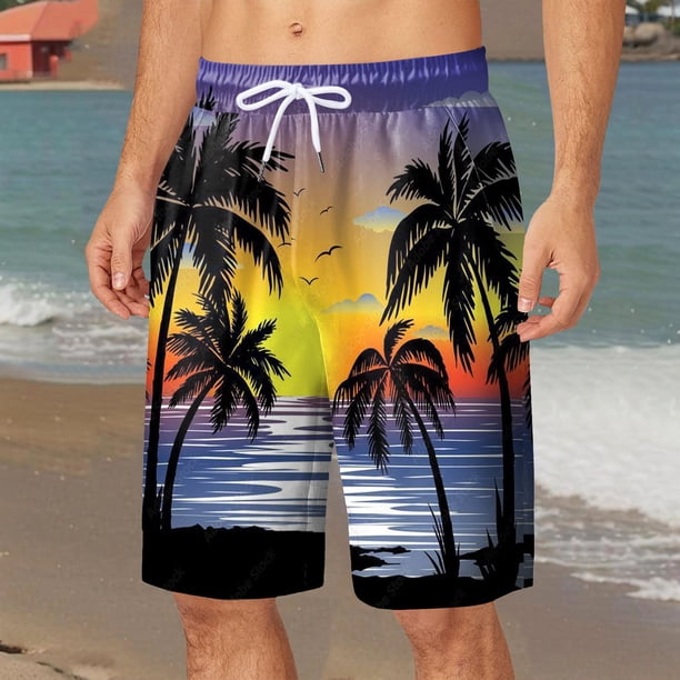 WILLBEST Traje de Baño Corto Cargo para Hombre, Forrado de Malla, con Pantalones Cortos de Playa y Bolsillos 1593