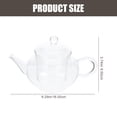 thumbnail image 2 of MasteelfCA Glass Tea Pot Household Transparent Teapot Heat-resistant Tea Pot with Infuser for Home Office, 2 of 7