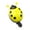 Yellow, variant on 1Pc Bicycle Bell Bicycle Ladybug Bell Ladybird Alarm Bike Metal Handlebar Horn Mini Aluminum Alloy Bike Ring Loud Crisp Clear Sound Horn