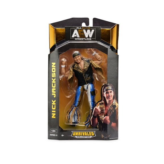 All Elite Wrestling Unrivaled Collection Nick Jackson - 6.5-Inch AEW Action Figure - Series 3