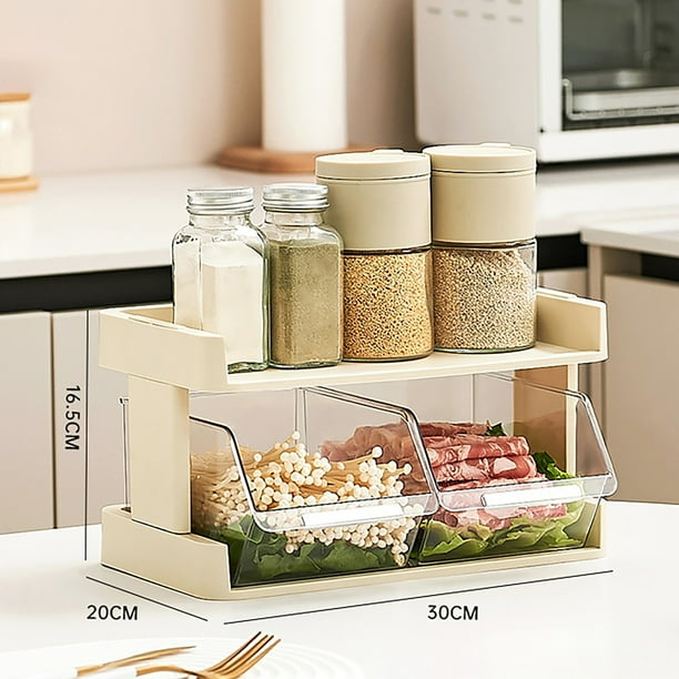 Standing Spice Rack Seasoning Storage Shelf Vegetable Storage Rack Multi Layer Spice Shelf Kitchen Organizer for Food Condiments Walmart