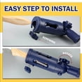 thumbnail image 4 of Flexible Paint Brush Extender Multi-Angle Portable Paint Roller Extension Clamping Tool for Threaded and Locking Poles,1 * Flexible Paint Brush Extender,blue, 4 of 6
