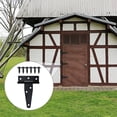 thumbnail image 6 of NOGIS 6 Pack 2 Inch T Strap Hinges, Shed Door Hinges, T-Strap Gate Hinges, Heavy Duty Black Outdoor Tee Hinge for Wooden Fences, Barn Door Gates Hinges for Shed Door Hardware Hinges, 6 of 7