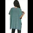 thumbnail image 3 of Suéter Holgado de Corta con Hombros Caídos para Mujer, Color Azul, Talla XL, 3 of 9