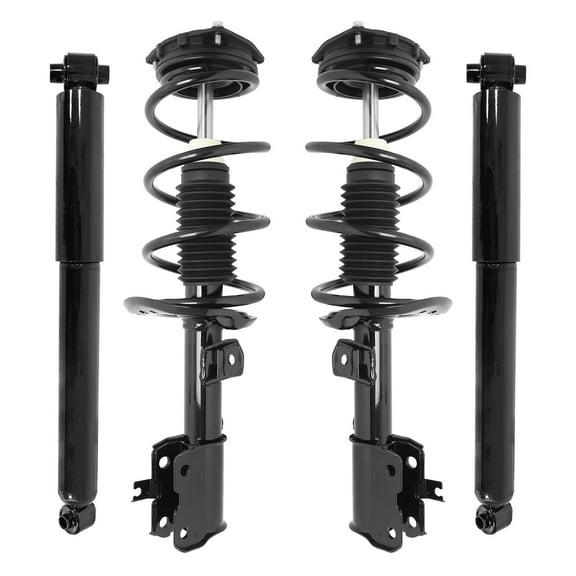 Unity Automotive 4-11735-255510-001 Fnt & Rr Complete Strut Assembly Shock Kit For 2012-2013 Nissan Rouge, 2014-2015 Nissan Rougue Select