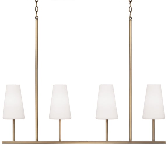 Capital Lighting 855241-550 Averitt 4 Light 42" Wide Chandelier - Brass