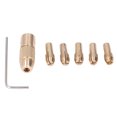thumbnail image 3 of Collet 7 Uds Mini Portabrocas Para Amoladora Eléctrica Portabrocas De Latón De 4 Mordazas Para Mini Taladros Eléctricos Amoladoras Eléctricas, 3 of 7