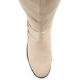 thumbnail image 5 of Journee Womens Meg Stacked Heel Riding Boots, 5 of 10