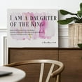 thumbnail image 3 of Bible Verses Canvas Wall Art I am the Daughter of a King Prints Framed Watercolor Christian Paintings Artwork Ready to Hang Home Girl Nursery Decor 15x11.5 Inches, 3 of 4