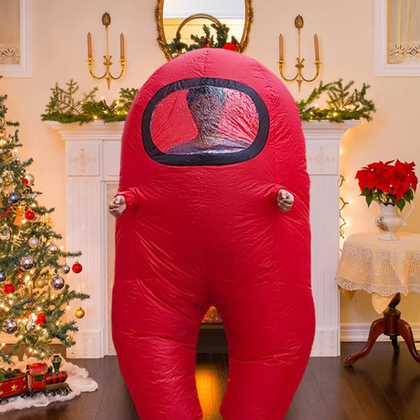 Disfraz de espacio de astronautas inflables con traje de cuerpo completo con mangas con traje de espacios de astronautas para Halloween Party School Masquerada
