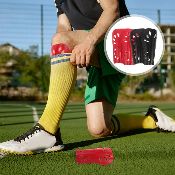 OUNONA 4pcs Kids Soccer Shin Guards with Breathable Sleeves, Youth Toddler Protective Pads for Boys and Girls Football Games