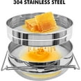 thumbnail image 5 of 1-Pack Stainless Steel Honey Strainer, Double Layer Filter, 9.4 Inch Bowl with Extendable Arms, Fits 5 Gallon Bucket, 5 of 6