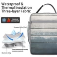 thumbnail image 2 of Wood Grain Insulated Lunch Box Men Reusable Lunch Tote Bag Lightweight Lunchbox Work Travel, 2 of 6