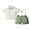 Green, variant on Hirigin Toddler Kids Baby Boys Formal Suit Gentleman White Shirt with Bowtie + Suspender Shorts Pants Overalls Clothes 1-6T