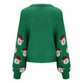 thumbnail image 3 of Kiijoy Toddler Girls Christmas Sweater Santa Knitted Crew Neck Pullover Top, Sizes 4-5, 3 of 4
