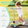 thumbnail image 3 of Aosom Kick Scooter for Kids, Foldable and Adjustable Height, Yellow, 3 of 9