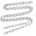 thumbnail image 3 of Cadenas de acero inoxidable 304 de 1 metro (39,37 pulgadas) con forma de clip, alargadas y tejidas. Color acero inoxidable. Cadena para manualidades DIY., 3 of 4