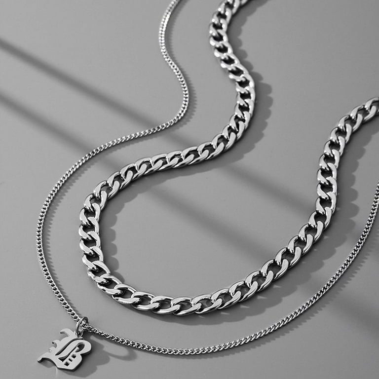Men Necklace Korean Style Necklace Titanium Steel Necklace Fashion