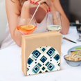 thumbnail image 3 of Yayeee Napkin Holder for Table Kitchen Paper Tissue Organization, Green Geometric Pattern, 3 of 8