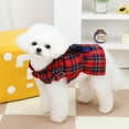 thumbnail image 2 of Adorable Pet Clothes for Cats & Small Dogs - Charming Spring & Autumn Wear Plaid Traction Skirt, 2 of 7
