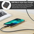 Zenghuiiii Phone Adapters 40W Fast Charging Power Station 3 USB & 1 PD