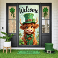 thumbnail image 6 of Green Theme Welcome Banner Gold Heart Pattern Gnome Backdrop Sunflower Design Clover Sunflower Background for Home Decoration Spring Celebration Welcome Event, 6 of 9