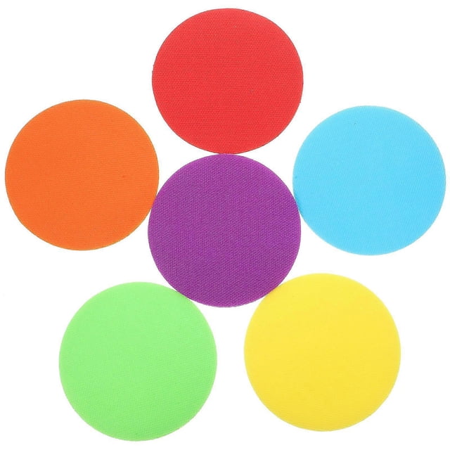40pcs Round Carpet Markers Multicolor Floor Dots for Classroom Reusable Carpet Spot Markers Sitting Position Spots Circle Dots