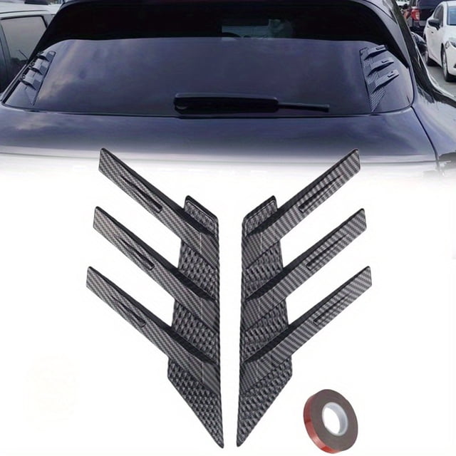 Car Rear Windshield Sticker Decoration Side Splitter Trim Window Louver Sunshade