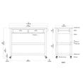 thumbnail image 7 of Boraam Sonoma Kitchen Cart with Stainless Steel Top - Barnwood Wire-Brush, 7 of 7